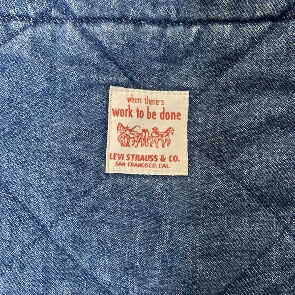 Sz 2XL Levi's Workwear Overshirt Quilted Denim Jacket Shacket Men's MSRP $128 - Picture 2 of 11